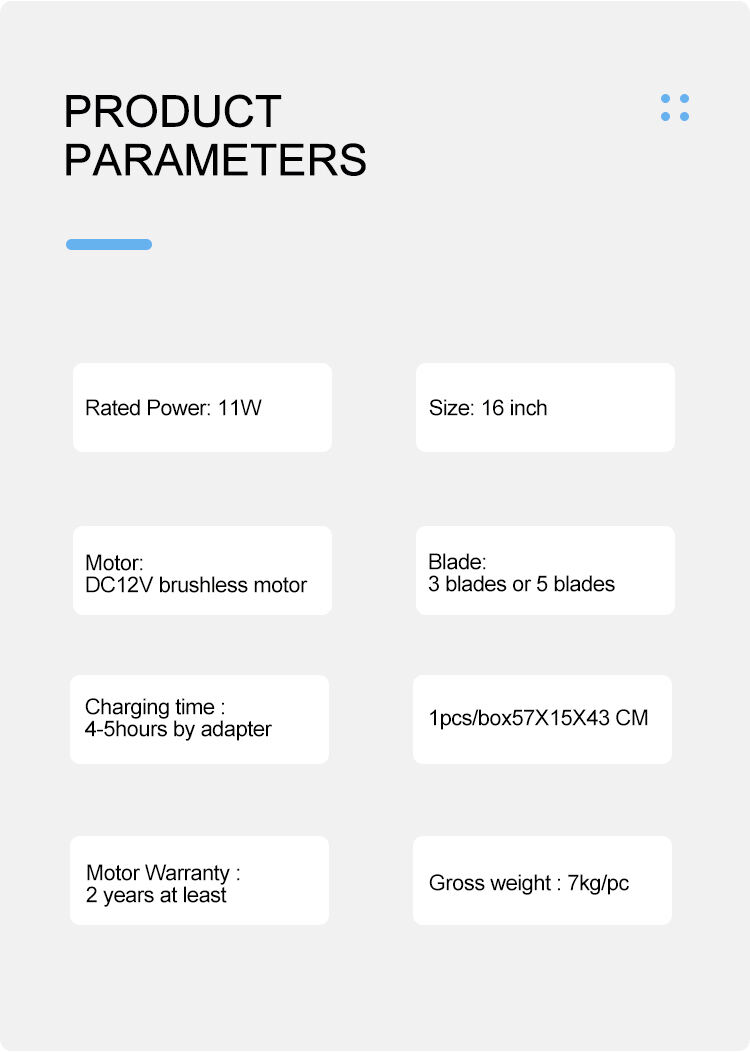 LD-421 battery operated 16 Inch rechargeable solar panel fan solar powered outdoor fans solar fan with remote brushless dc motor supplier