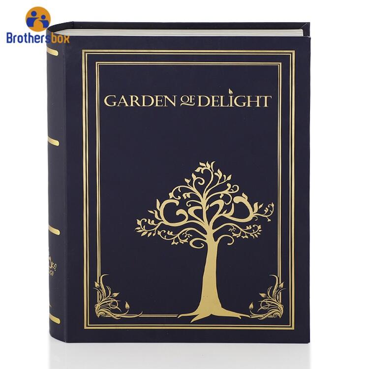 Wholesale Book Shaped Gift Box / Antique Cardboard Faux Book details