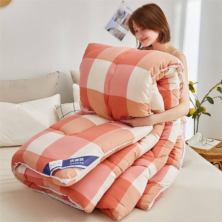 Soft warm household bed quilt manufacture