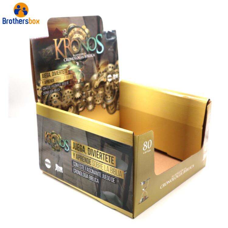 Custom Foldable Cardboard Display Box / KRONOS Corrugated Display Stand supplier