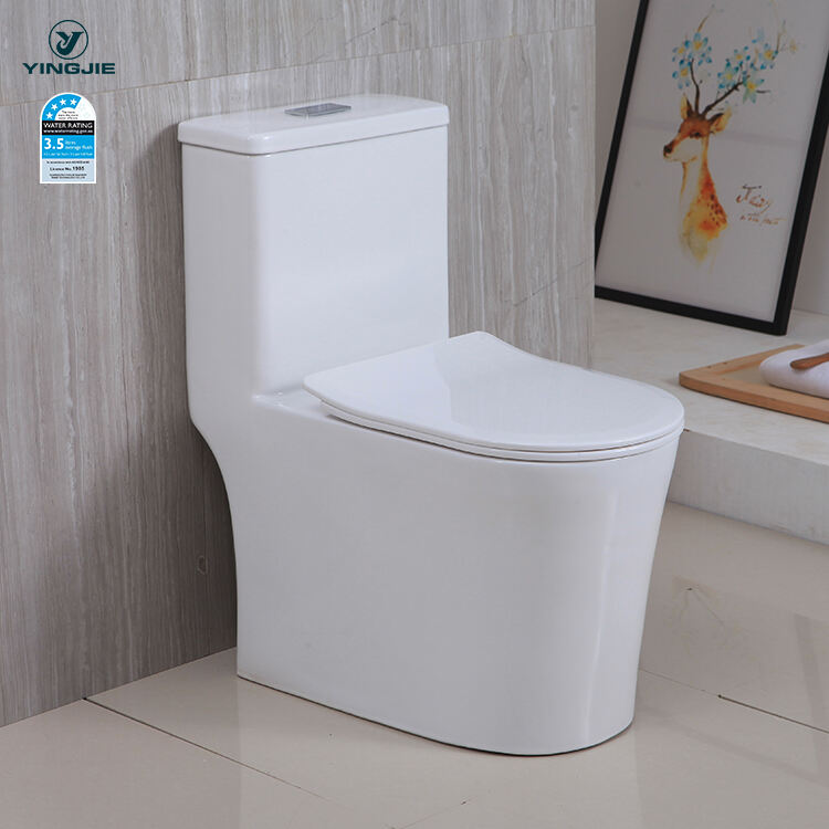 Modern style One Piece Bathroom Ceramic Wc Water Closet Porcelain white Colored Toilets Bowl factory