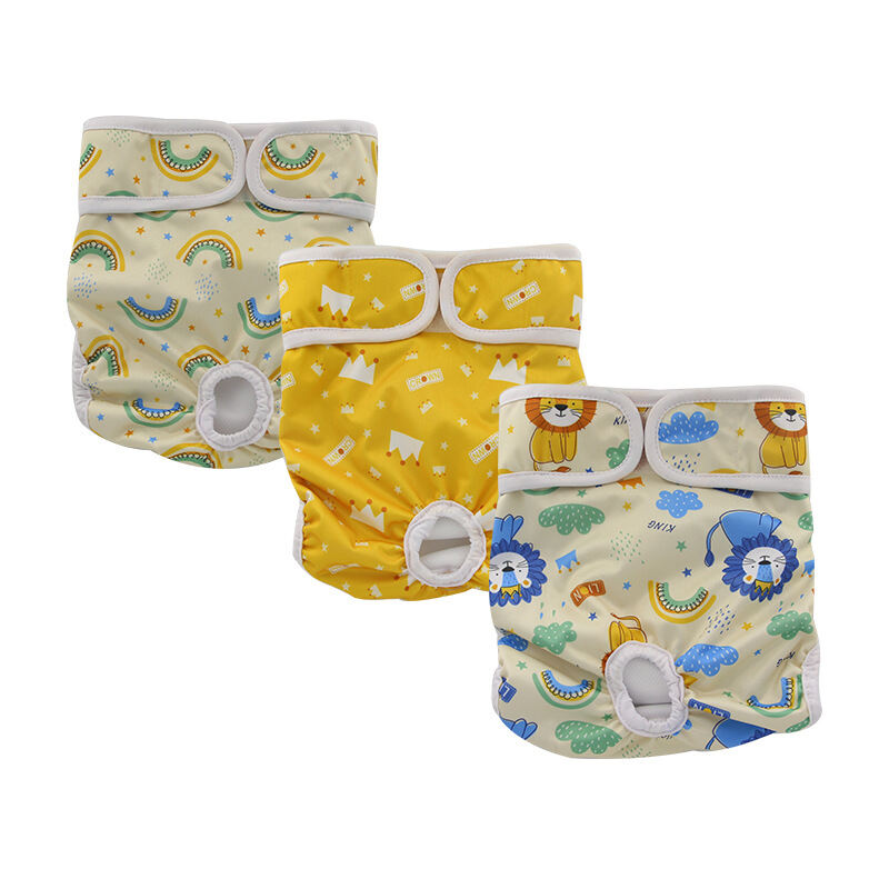 Washable Reusable Dog Diaper Durable Female Dog Diapers Doggie Cloth Nappy 3pcs Pack manufacture