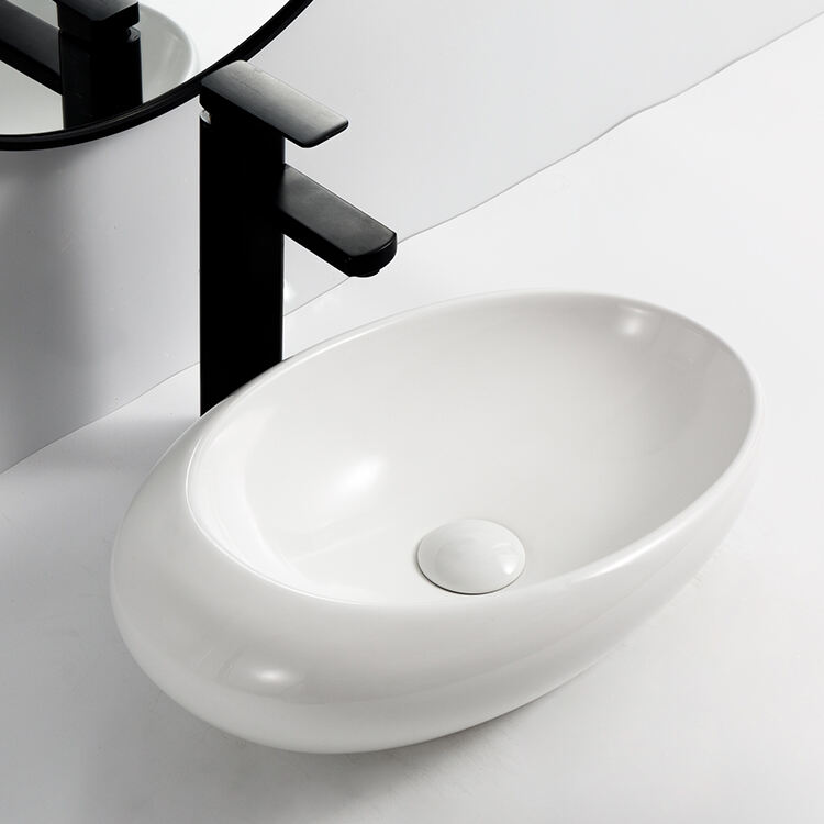 new design hotel room white marble top basin manufacture