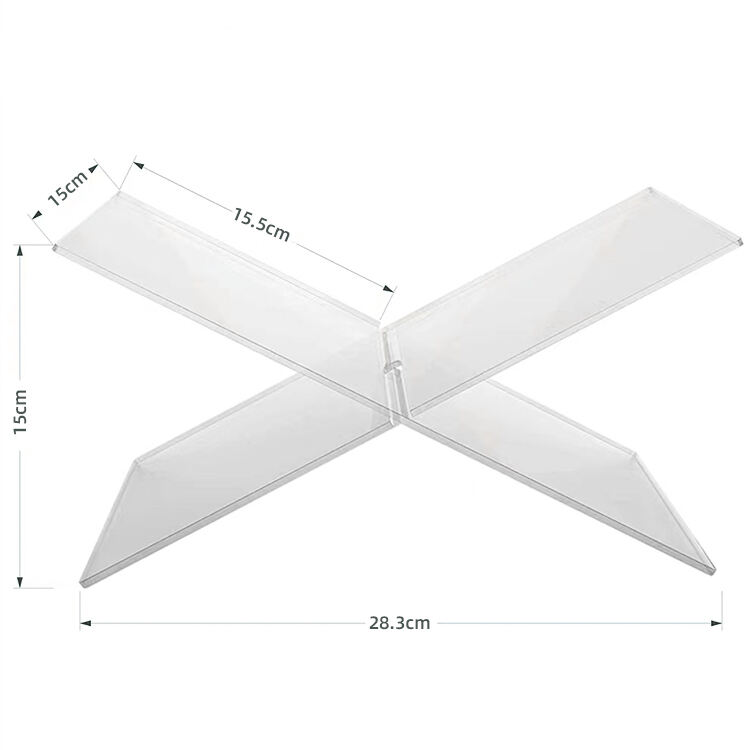 Acrylic Book Stand Clear Book Holder for Reading X Shaped Book Stand for Reading Textbooks,Magazines,R details