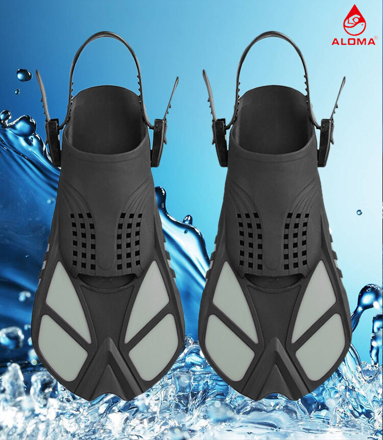 ALOMA DIVE China Factory Training Short Fins Swimming Diving Frog Shoes Short Swimming Fins manufacture