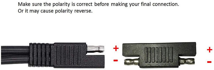 12v Sae Adapter Connectors Sae To Sae Plug For Quick Disconnect Extension Cable manufacture