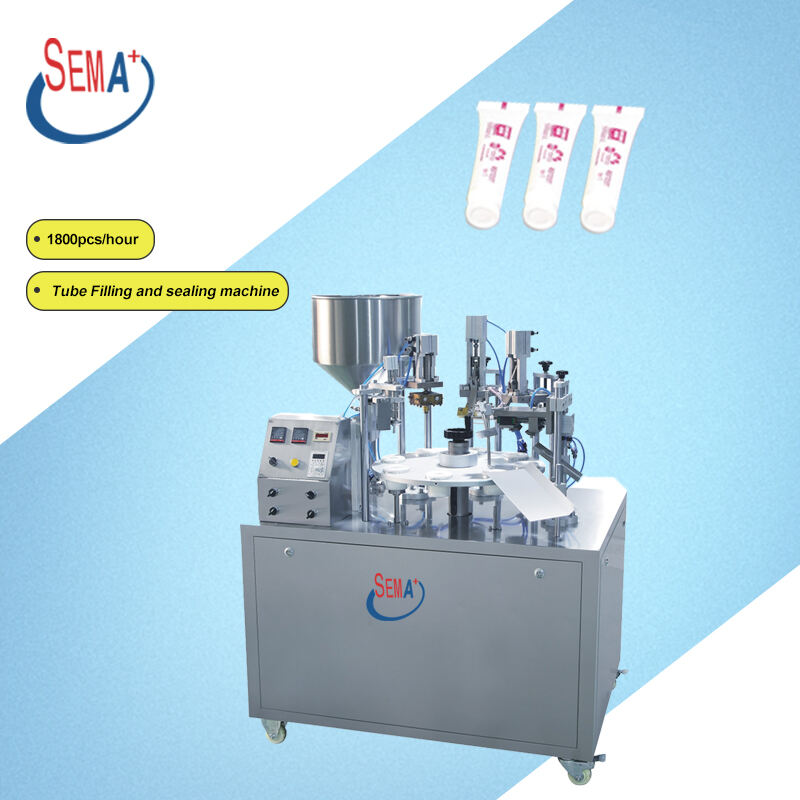 Tube facial cream packaging machine Semi automatic soft tube filler sealer machine for cosmetics vaseline