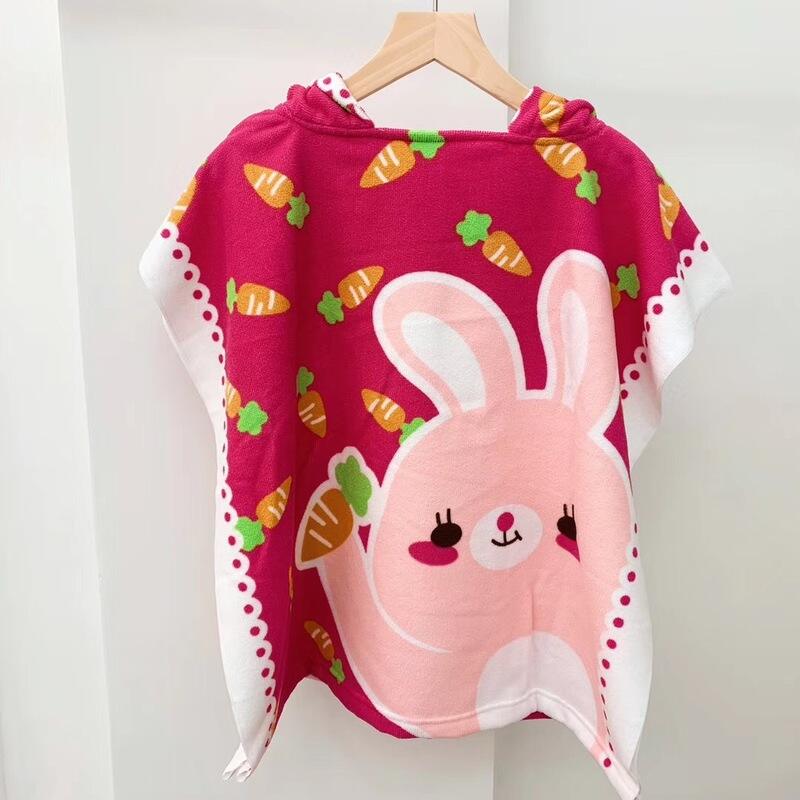 Quick Dry Factory Support Customized Hooded Kids Poncho Beach Towel factory