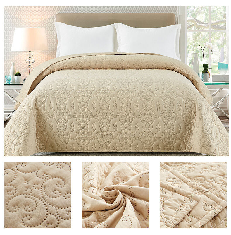 Superior Quality 100% microfiber Lightweight washable home use ultrasonic quilted coverlet details