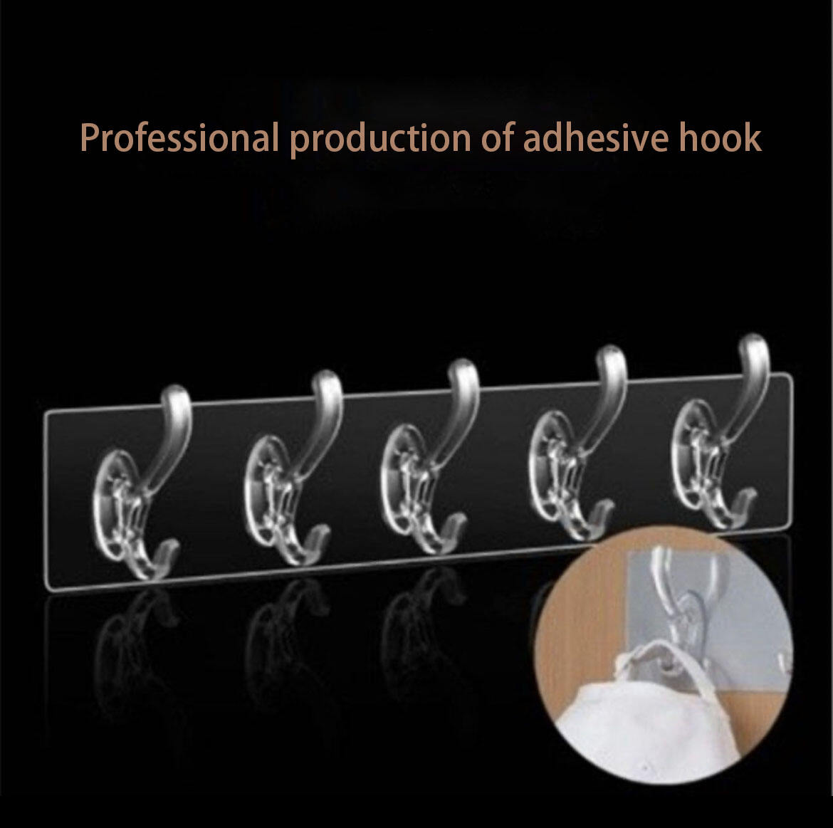 Customizing All Kinds Of Clothing Hook Non - nail Even Row Hook Wall - mounted Strong Traceless Stick Hook supplier