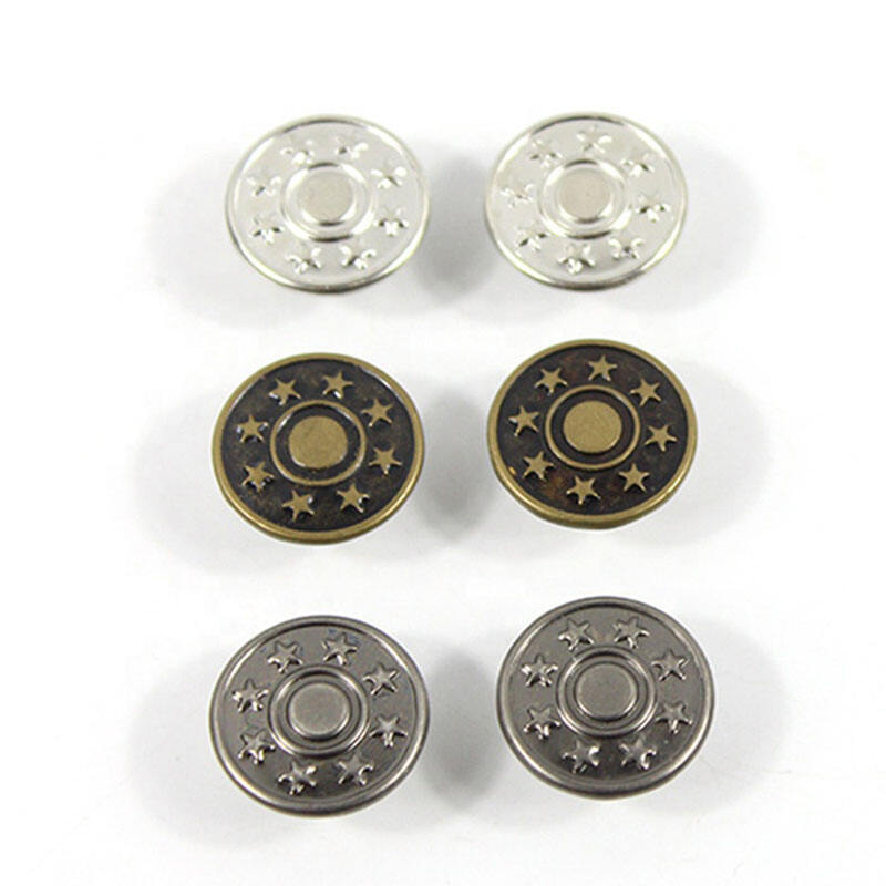 Custom 17mm denim jeans button pant rivet