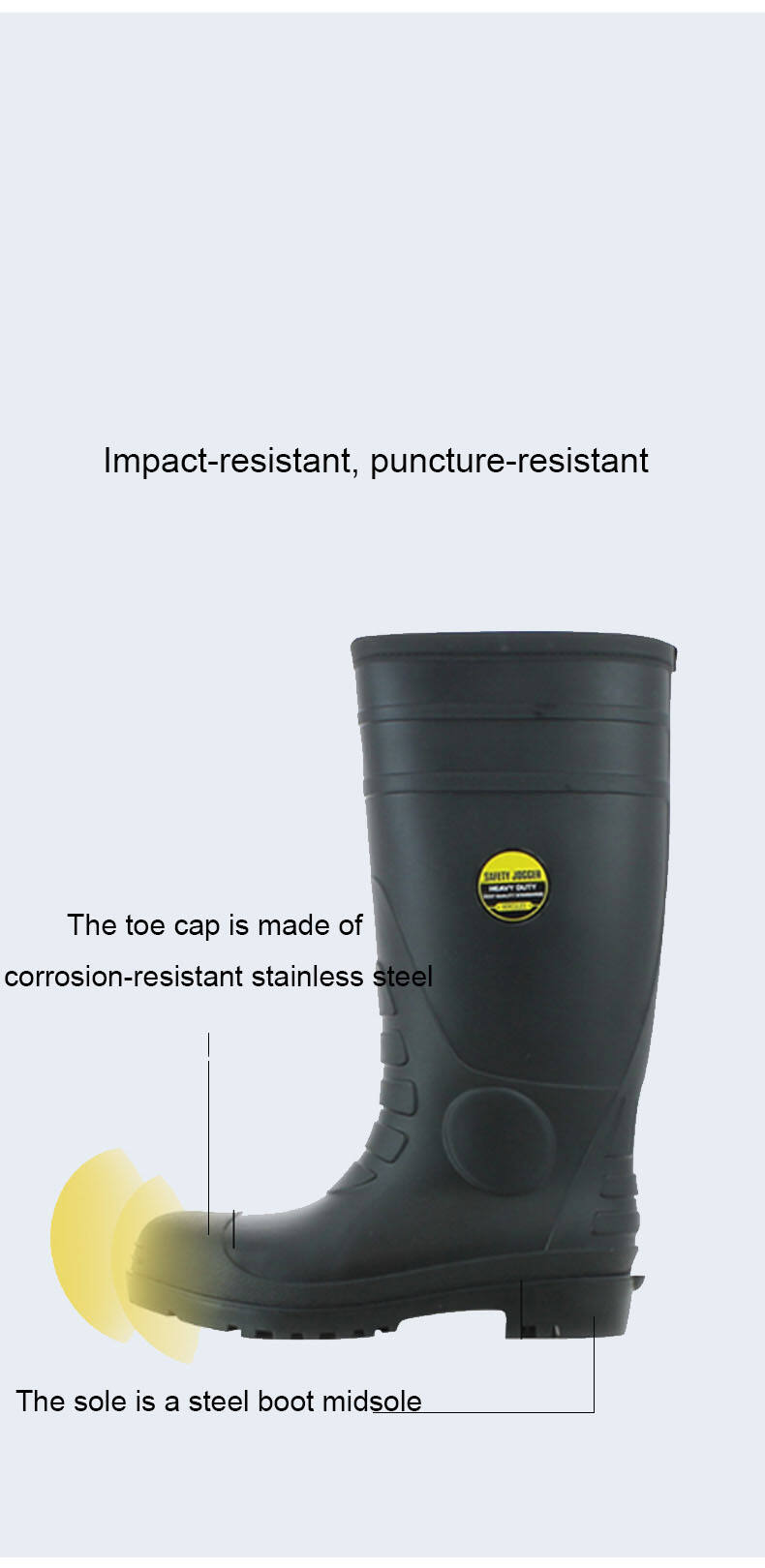 Lakeland R-2-49 Acid Alkali Resistant Waterproof Anti-Slip Industrial Boots for Security & Protection Chemical Protective Boots supplier