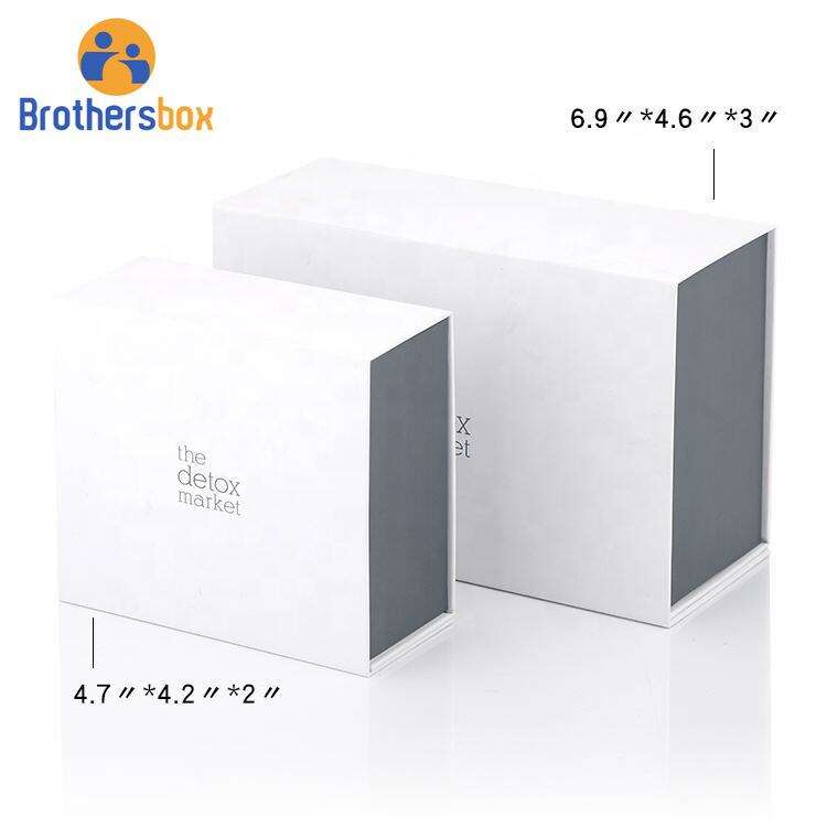 Custom White Foldable Magnetic Gift Box / Printed Recycle Folding Paper Box supplier
