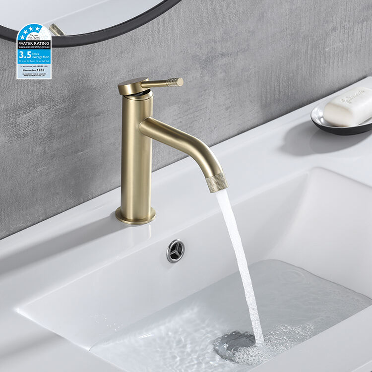 rose gold tapware deck mounted stand alone brass brushed gold taps basin faucet details