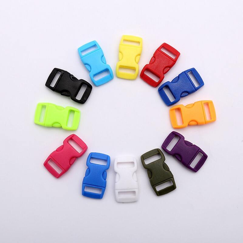 Custom size colored plastic side release buckle for pet collar