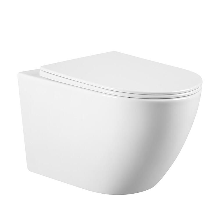 Watermark CE Rimless Washdown Ceramic Toilet Bowl Water Closet Commode Hanging P-trap Wall Hung Toilet supplier