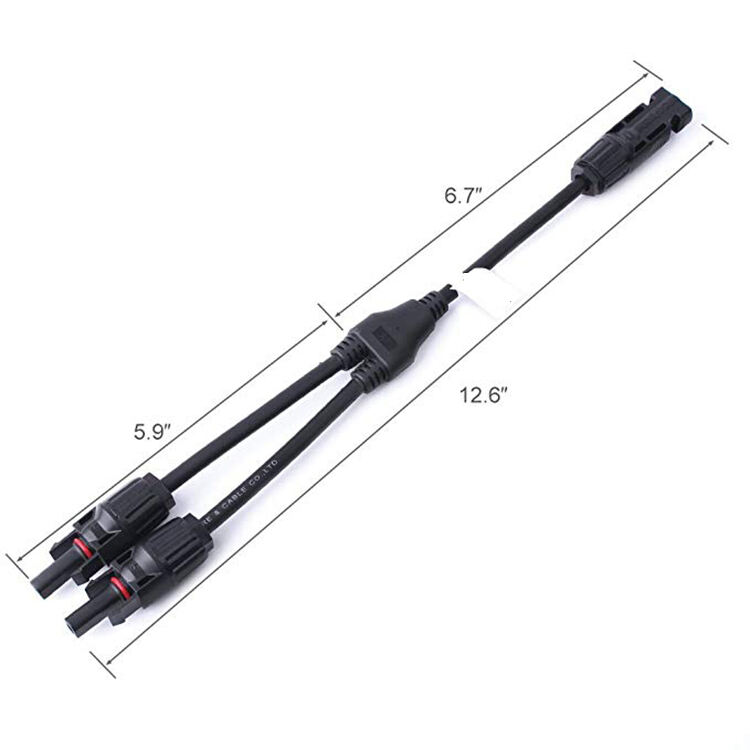 solar panel mc connector y3 solar connector Y branch 2 ways connectors details