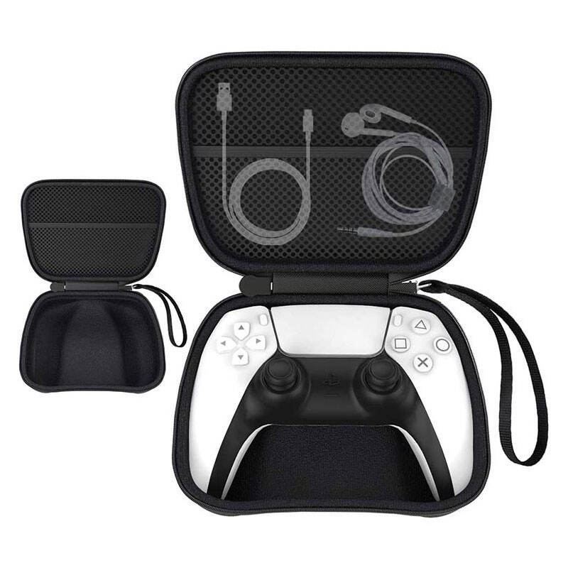 Boîtier rigide de contrôleur Laudtec EVA01, petit sac de transport en matériau, boîtier Eva pour Sony Ps5 Pro Ps4 Slim Ps3 Ps2  