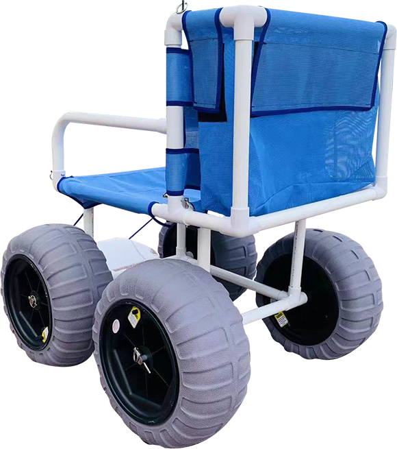 Lightweight Beach Wheelchair Portable Manual wheel chair with higher climbing wheels detachable sand chair factory