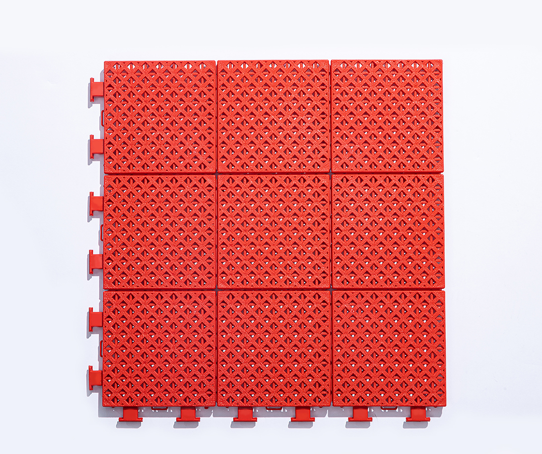 Portable Interlocking PP Sports Tiles Removable Outdoor Basketball Court Flooring for Multi-Sport Courts supplier