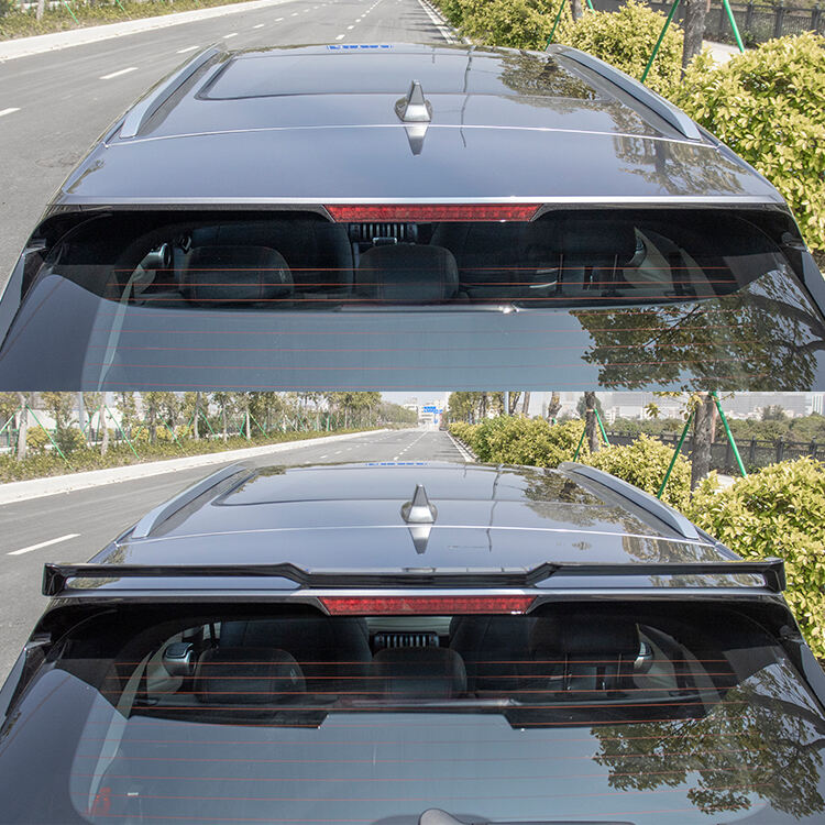 Car Exterior Body Kit Rear Trunk Spoiler Yuan Plus Accessories Tail Wing ABS Plastic Rear Spoiler For BYD ATTO 3 details