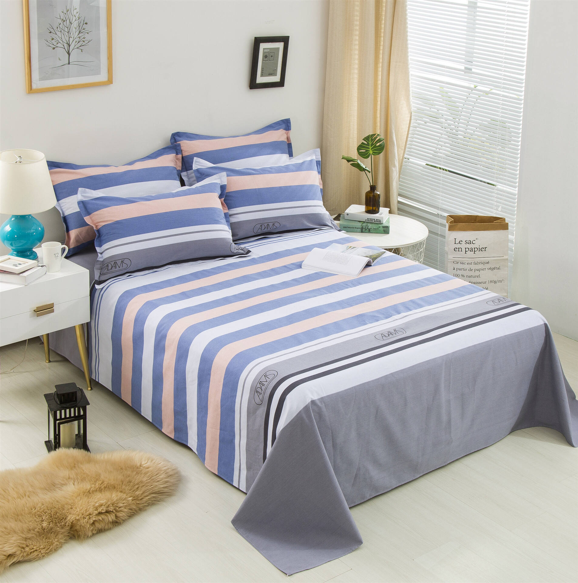 Bed sheets pure cotton 1.5 1.8 2 meters manufacturer directly sells thickened bed sheet supplier