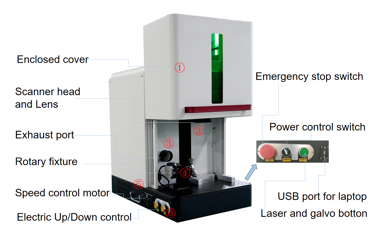 MCL High Quality Equipment For Metal Alloy Hardware Fitting All Industry 20W 30W 50W Table Optical Fiber Laser Marking Machines factory