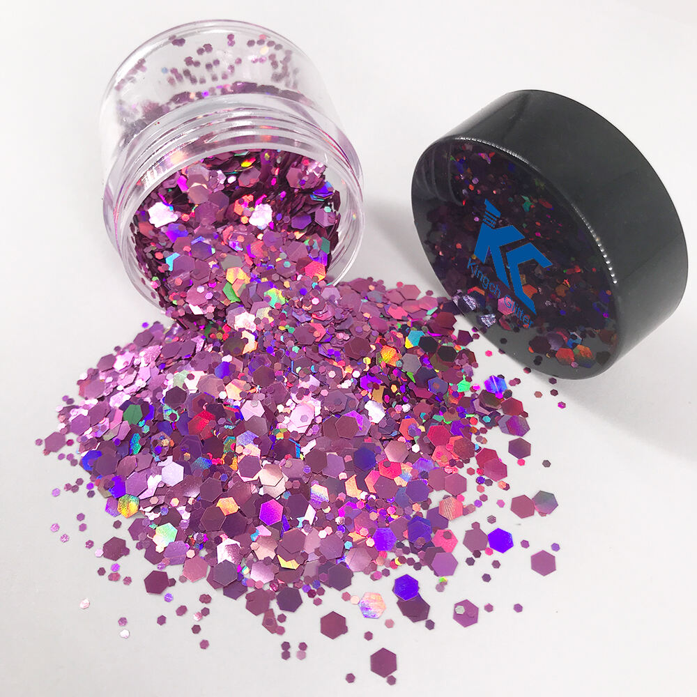 High quality solvent resistant chunky glitter for walls for Cosmetics&Crafts supplier