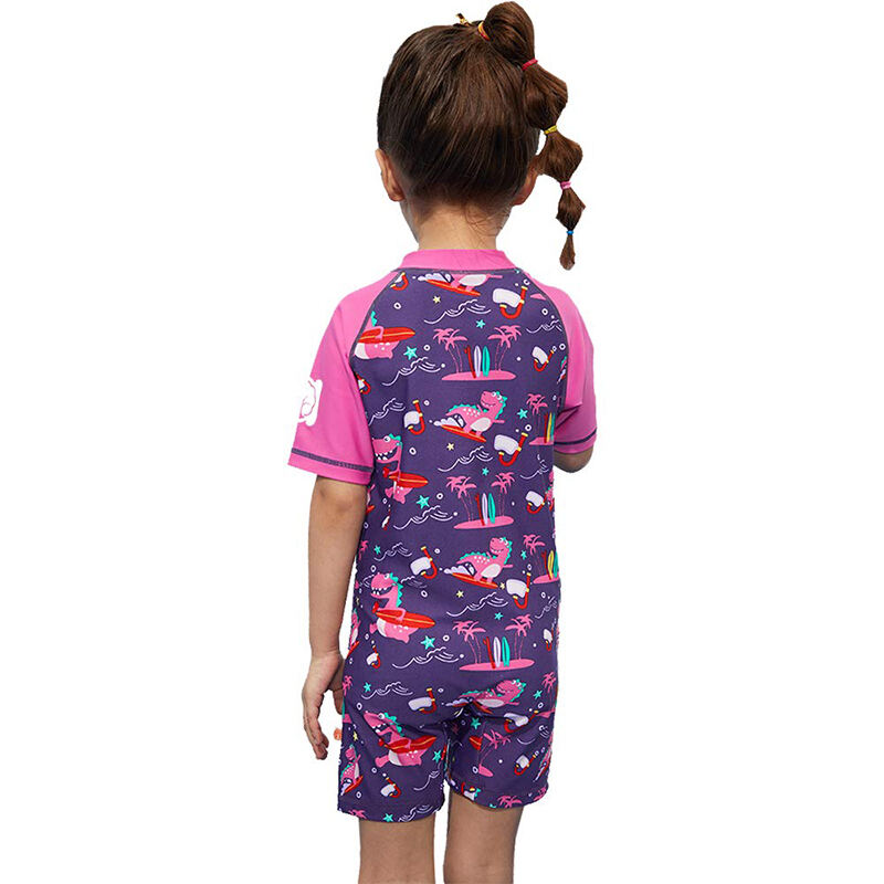 High Neck One Piece Bikini Sporty Swimsuit for Children manufacture