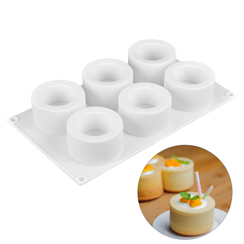 Baking Silicone Molds for Mousse Cake 3D Round Shapes Dessert Molds 6-Cavity details