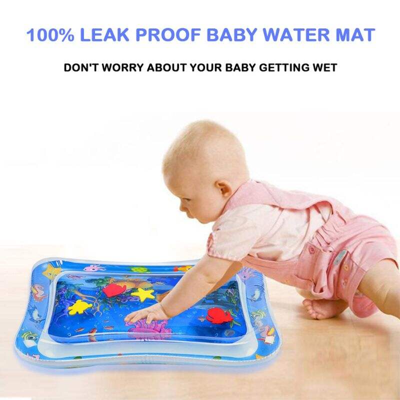 Inflatable baby tummy time water play mat for children inflatable learning play mat for kids details