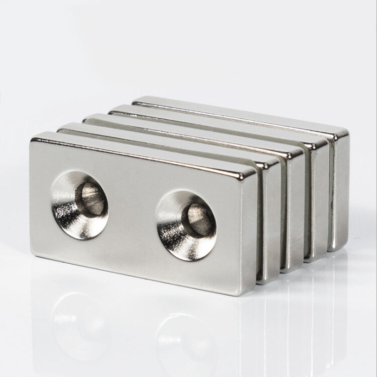 Rectangular Custom Shape Cube Sink Hole Neodymium Magnet details