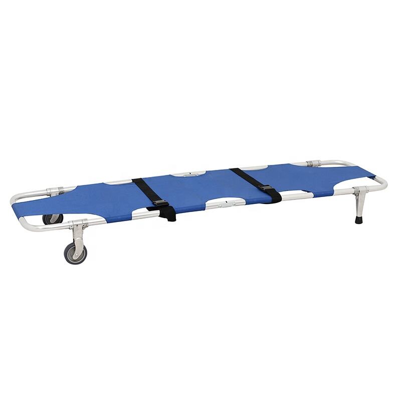 Most Popular Portable Collapsible Hospital Medical Patient Transfer Folding Stretcher factory