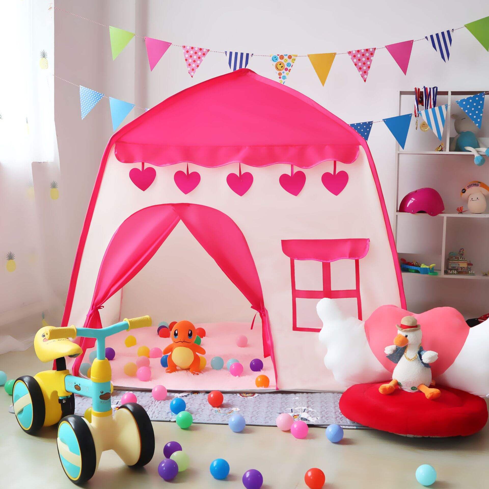 Kids Fairy Tale Play Tent For Girls Boys Princess Indoor Playhouse Castle Play Tents With Carry Bag manufacture