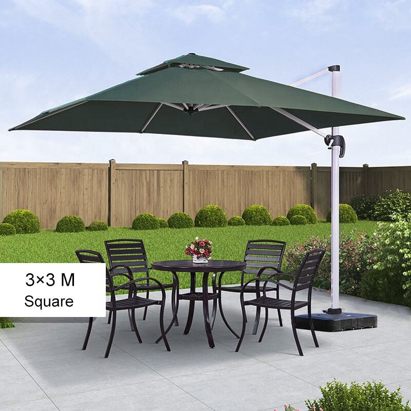 Y High Quality Outdoor  Garden Umbrella Square 3x3m Patio Beach Parasol Wholesale Cantilever Roma Umbrella details