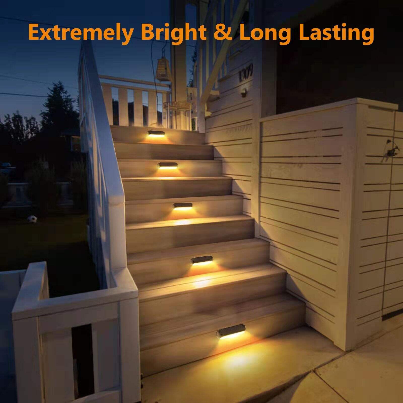 high luminous decoration outdoor staircases waterproof Solar wall lamp entrance courtyard lighting details