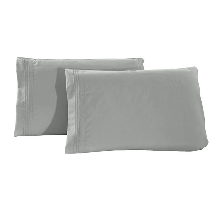 2pcs Black Friday Sale Manufacturers direct brushed solid embroidered pillowcase factory