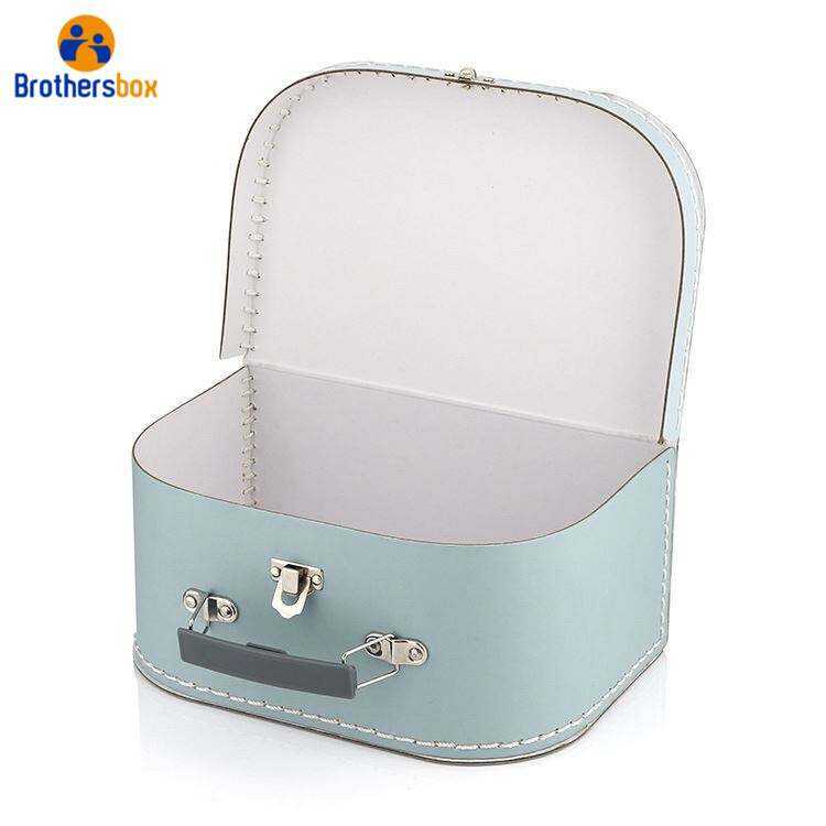 Mini Suitcase Storage Box / Custom Suitcase Gift Paper Box manufacture