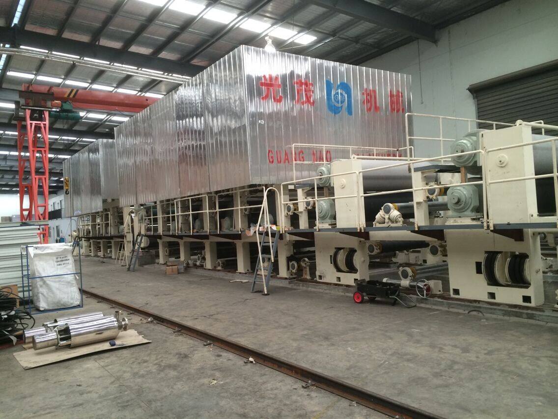 Clients' paper machine and factory that we intall