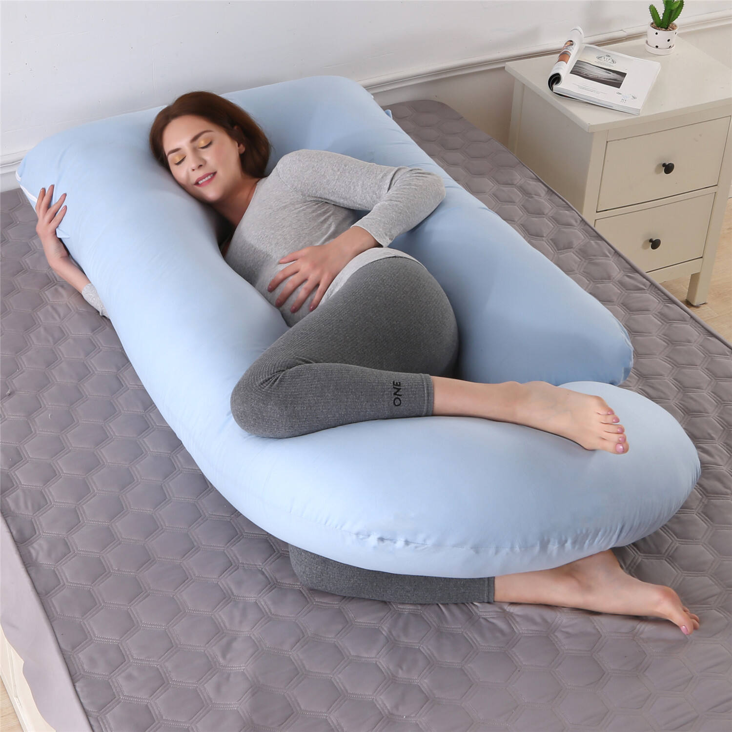 Pregnancy Pillows for Sleeping Maternity Pillow for Pregnant Women U Shaped Side Sleeper Pregnancy Pillow 59'' Full Pregnant factory