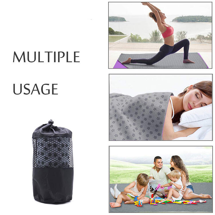 Custom Non Slip Hot Grip Yoga Mat Towel factory