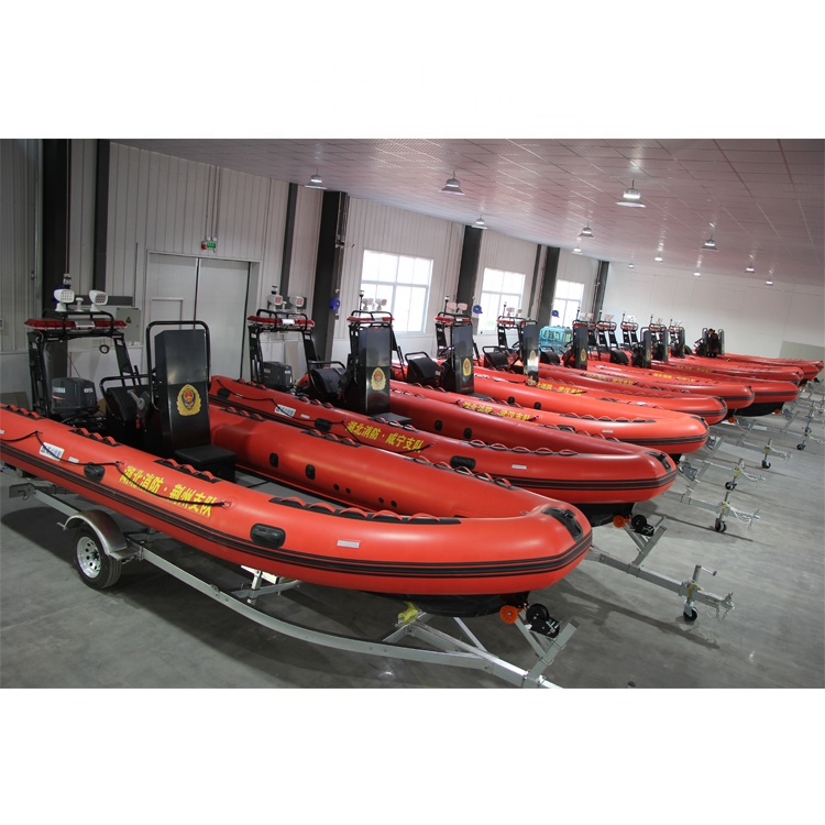 High-end fiberglass hull boat  tube inflatable boat  fishing boats inflatable RIB-340C factory