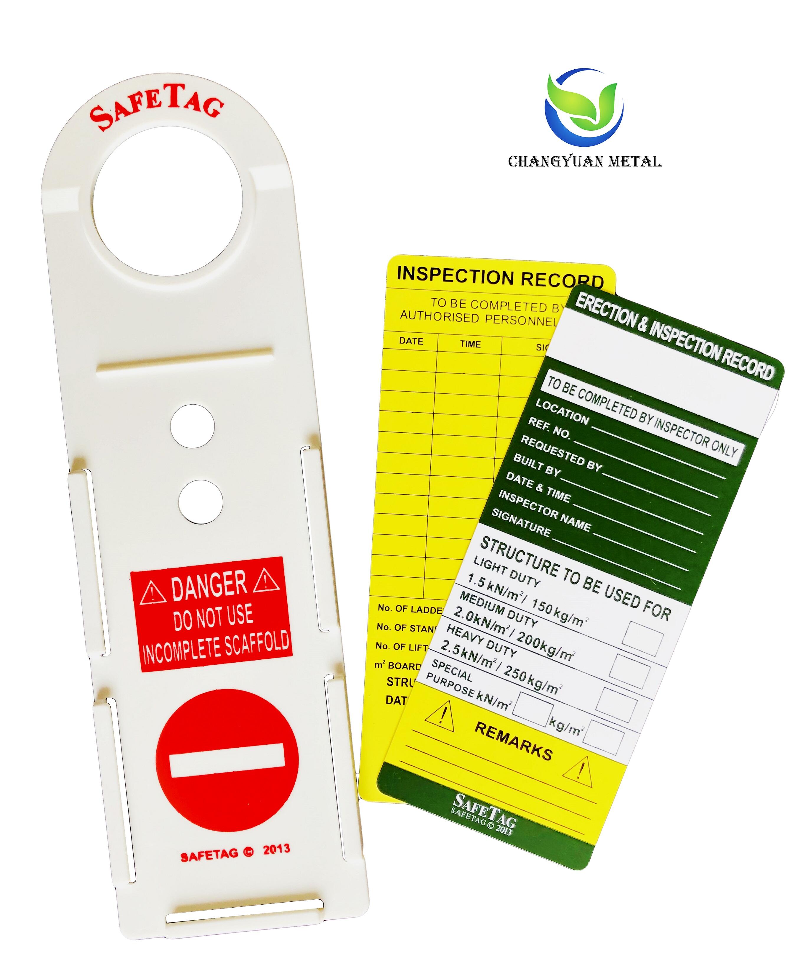 Scaffolding Identification Tag With Holder supplier