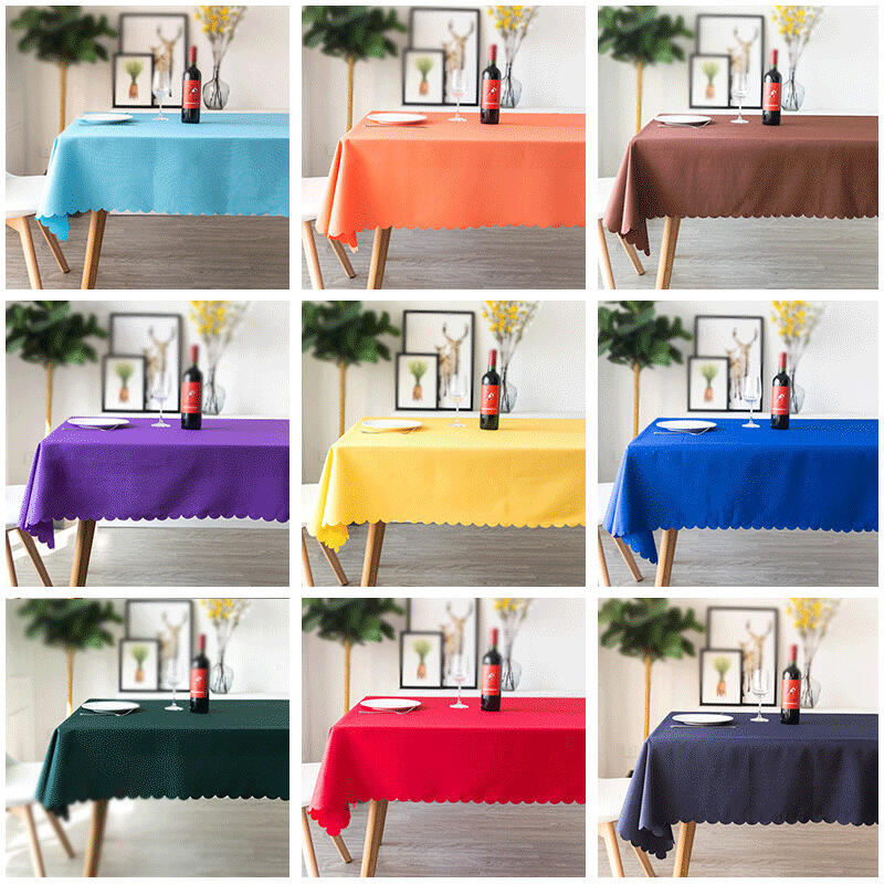 Cocktail tablecloths round plastic table cloth table covers wedding decoration manufacture