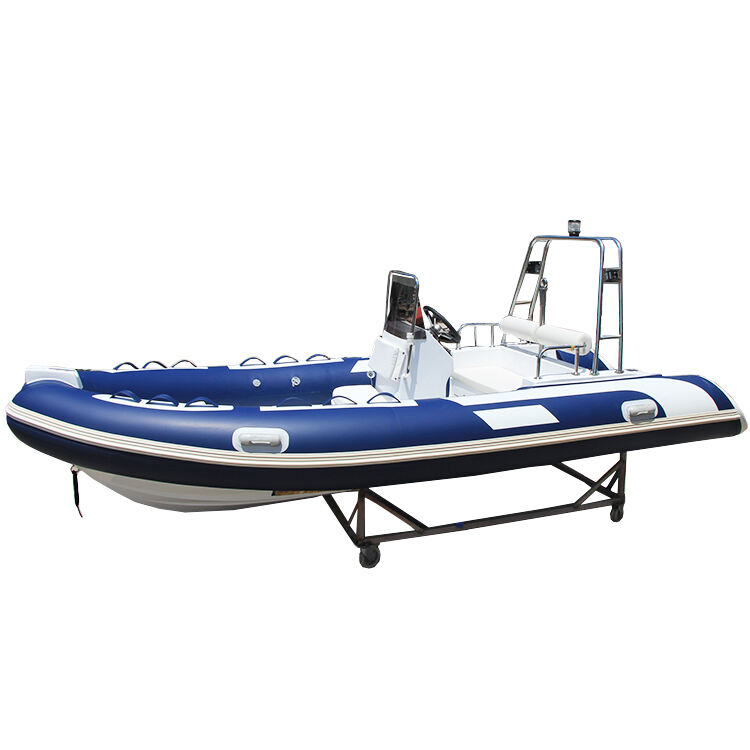 Zhenbo Marine Rigid Inflatable Boat 480 Hypalon rib boat fiberglass details