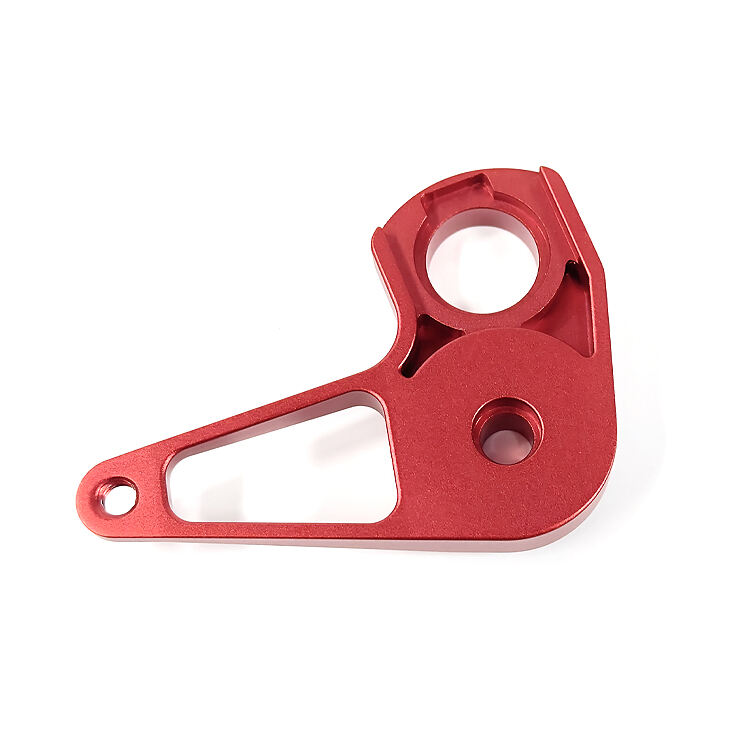 Precision CNC Machined Component with Vibrant Red Oxidation Finish for Enhanced Durability and Aesthetic Appeal factory