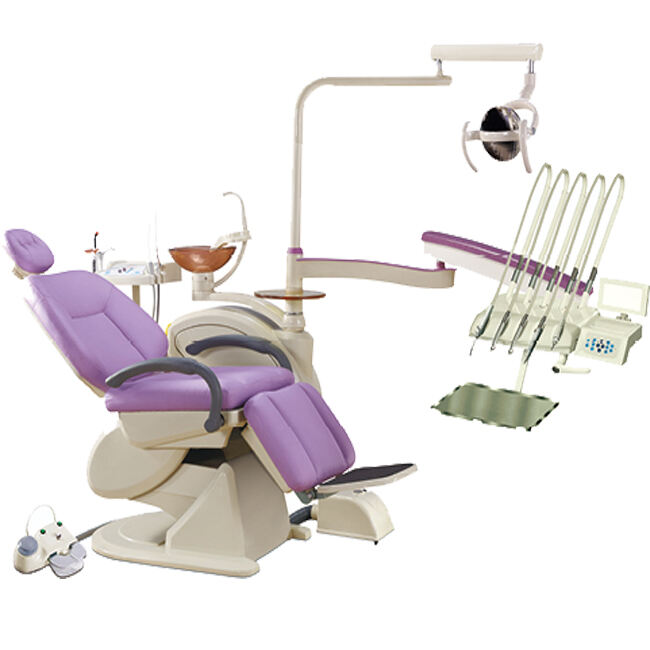 Luxury Dental Chair Folding Chair with Memory Position Rotatable Spittoon Low price details