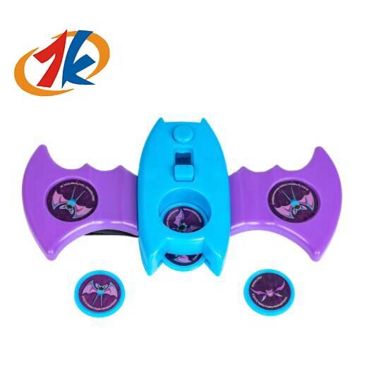 2024 new launcher game set promotion gift plastic kids mini 3 flying disc shooter toys supplier