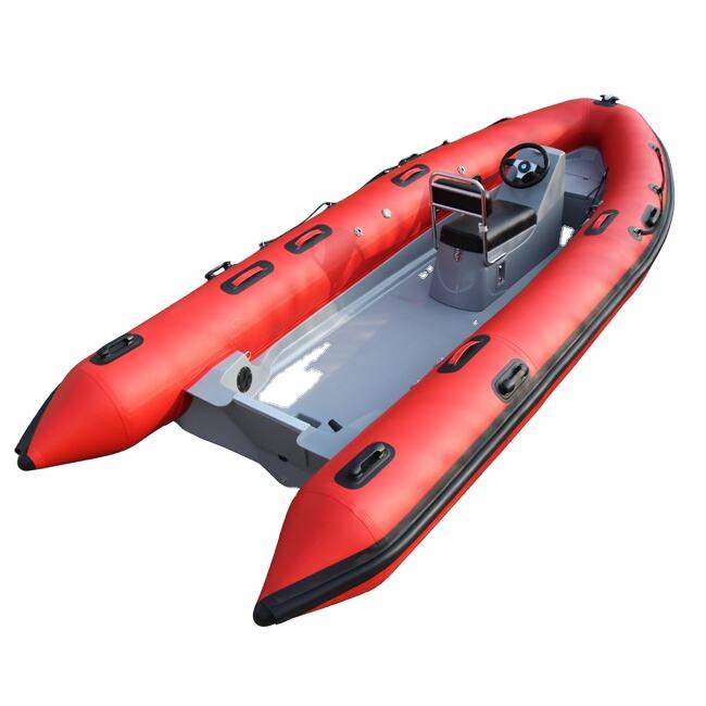 Customize 21.5ft Ocean Rib Boat Inflatable 6.5m Hydraulic Steering Center Console French Orca Hypalon Rib-650 factory