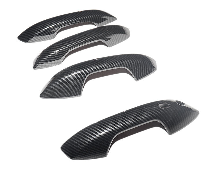 Car Exterior Decoration Accessories ABS Imitate Carbon RHD Auto Side Door Handle Cover Frame For BYD Yuan Plus Atto 3 factory